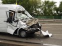 VU Transporter Lkw Zoobruecke Rich Koeln    P06